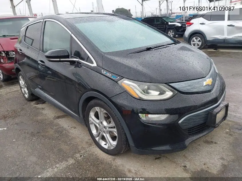 2019 Chevrolet Bolt Ev Lt VIN: 1G1FY6S01K4109087 Lot: 44437239
