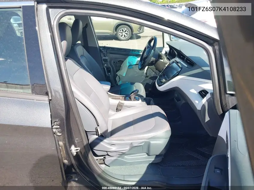 2019 Chevrolet Bolt Ev Premier VIN: 1G1FZ6S07K4108233 Lot: 45068154