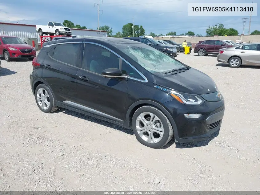 2019 Chevrolet Bolt Ev Lt VIN: 1G1FW6S05K4113410 Lot: 45128680