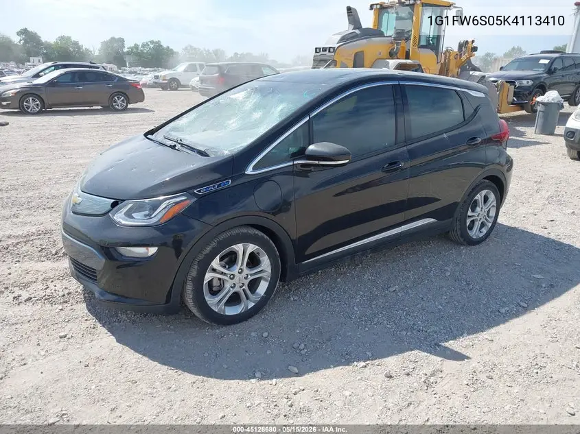 2019 Chevrolet Bolt Ev Lt VIN: 1G1FW6S05K4113410 Lot: 45128680