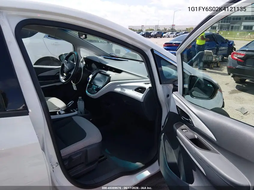 2019 Chevrolet Bolt Ev Lt VIN: 1G1FY6S02K4121135 Lot: 45389576