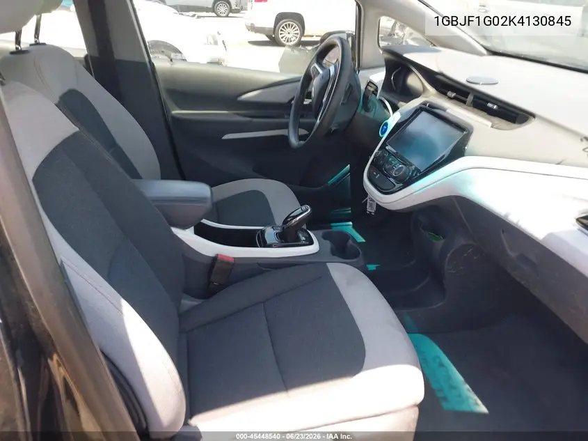 2019 Chevrolet Bolt Ev Lt VIN: 1GBJF1G02K4130845 Lot: 45448540