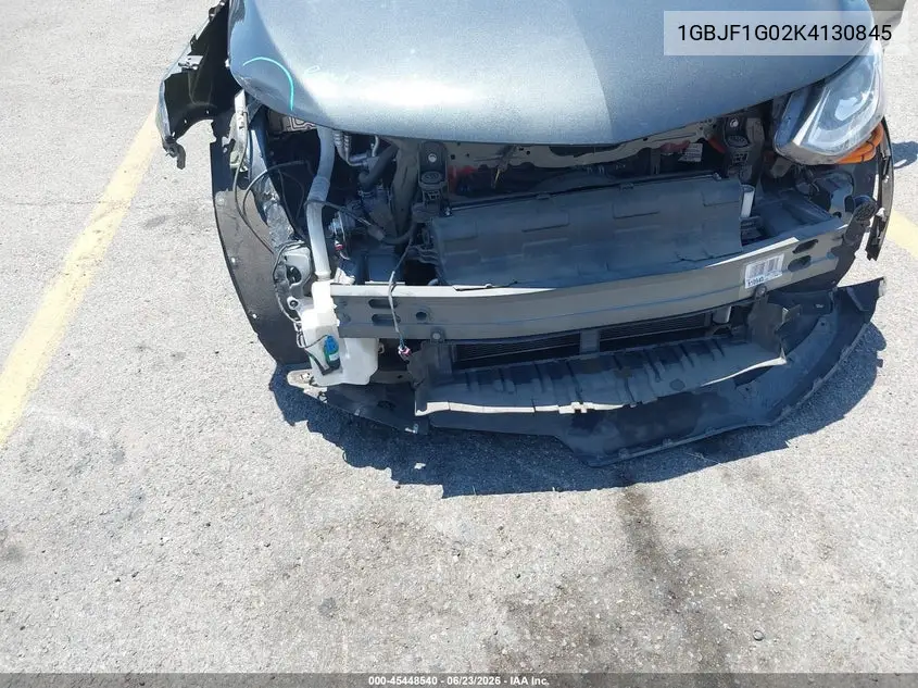 2019 Chevrolet Bolt Ev Lt VIN: 1GBJF1G02K4130845 Lot: 45448540