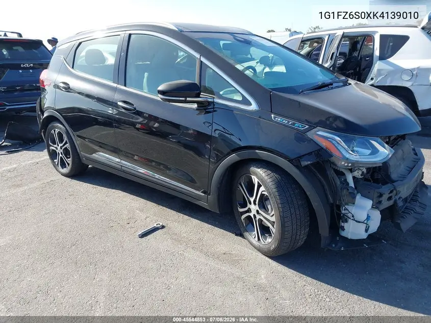 2019 Chevrolet Bolt Ev Premier VIN: 1G1FZ6S0XK4139010 Lot: 45544853