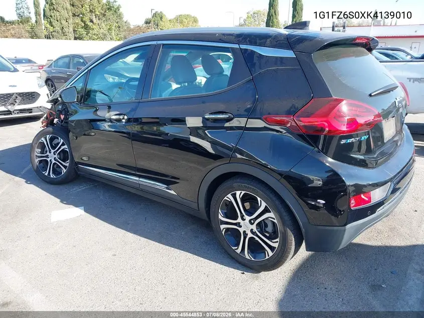 2019 Chevrolet Bolt Ev Premier VIN: 1G1FZ6S0XK4139010 Lot: 45544853