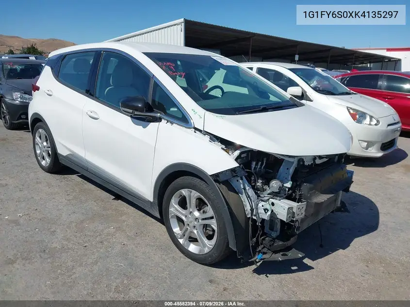 2019 Chevrolet Bolt Ev Lt VIN: 1G1FY6S0XK4135297 Lot: 45582394