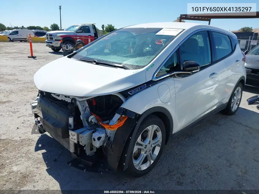 2019 Chevrolet Bolt Ev Lt VIN: 1G1FY6S0XK4135297 Lot: 45582394