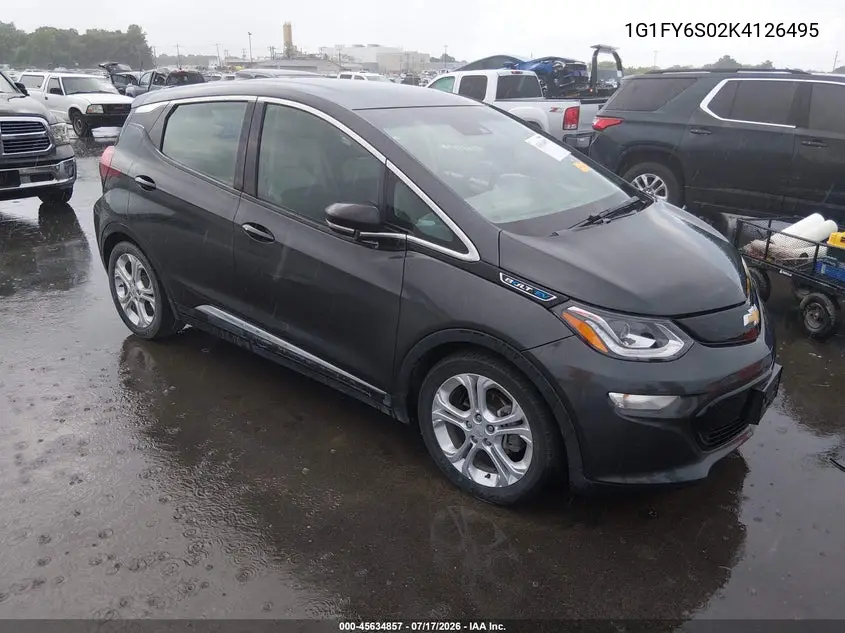2019 Chevrolet Bolt Ev Lt VIN: 1G1FY6S02K4126495 Lot: 45634857