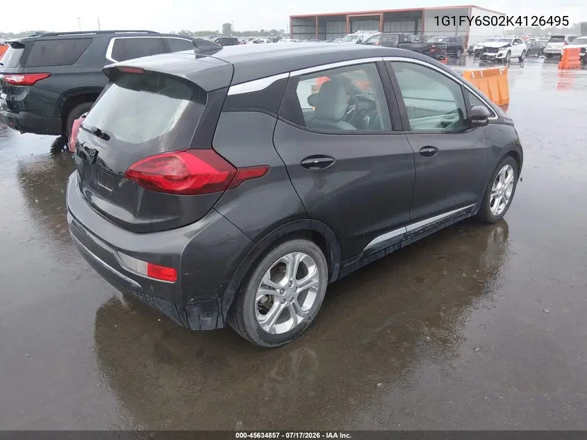 2019 Chevrolet Bolt Ev Lt VIN: 1G1FY6S02K4126495 Lot: 45634857