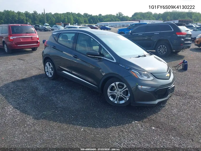 2019 Chevrolet Bolt Ev Lt VIN: 1G1FY6S09K4130222 Lot: 45655405