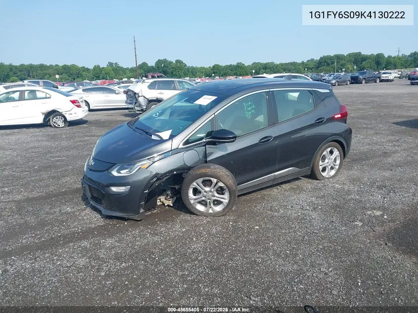 2019 Chevrolet Bolt Ev Lt VIN: 1G1FY6S09K4130222 Lot: 45655405