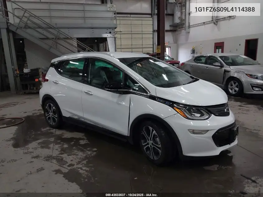 2020 Chevrolet Bolt Ev Fwd Premier VIN: 1G1FZ6S09L4114388 Lot: 43533537