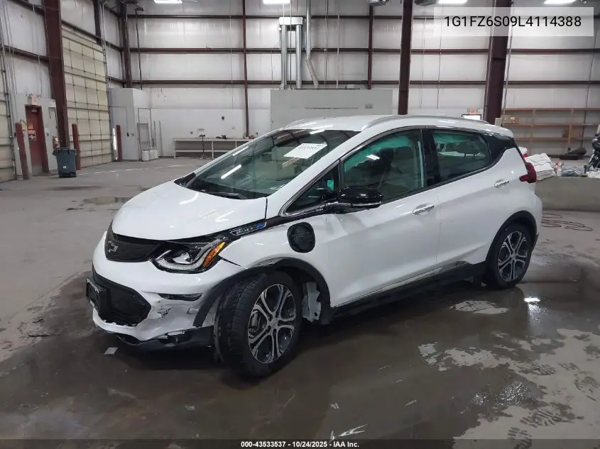 2020 Chevrolet Bolt Ev Fwd Premier VIN: 1G1FZ6S09L4114388 Lot: 43533537