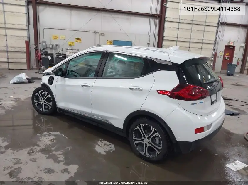 2020 Chevrolet Bolt Ev Fwd Premier VIN: 1G1FZ6S09L4114388 Lot: 43533537