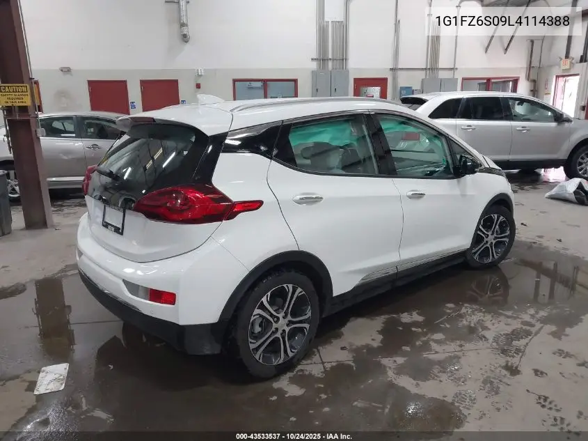 2020 Chevrolet Bolt Ev Fwd Premier VIN: 1G1FZ6S09L4114388 Lot: 43533537