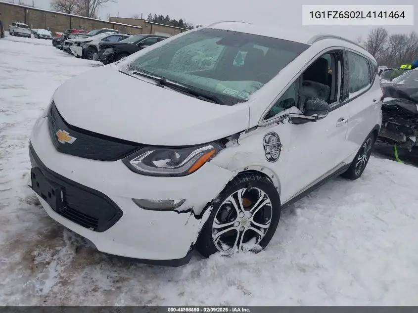 2020 Chevrolet Bolt Ev Fwd Premier VIN: 1G1FZ6S02L4141464 Lot: 44358450