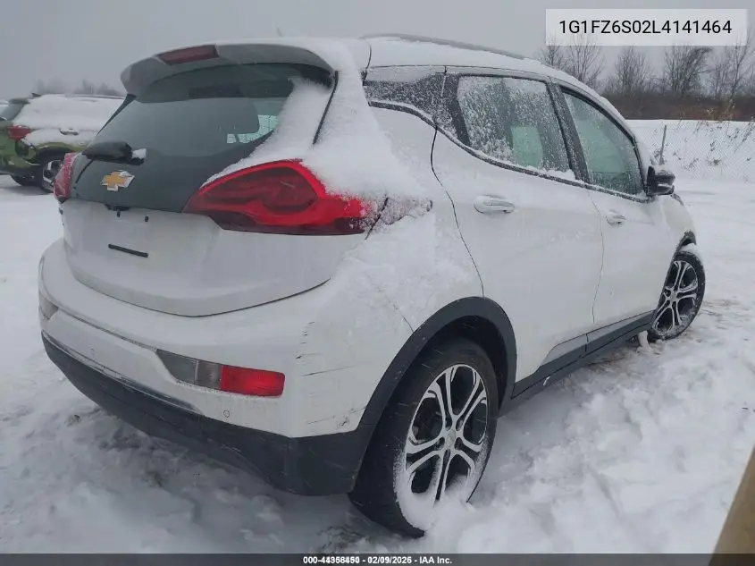 2020 Chevrolet Bolt Ev Fwd Premier VIN: 1G1FZ6S02L4141464 Lot: 44358450