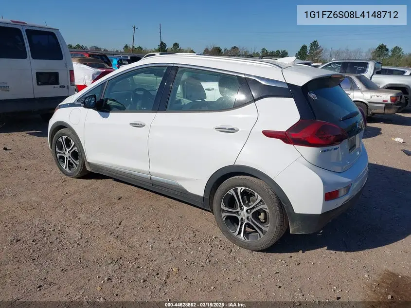 2020 Chevrolet Bolt Ev Fwd Premier VIN: 1G1FZ6S08L4148712 Lot: 44628862