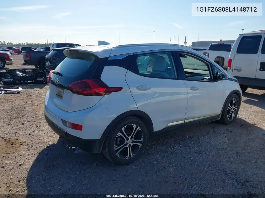 2020 Chevrolet Bolt Ev Fwd Premier VIN: 1G1FZ6S08L4148712 Lot: 44628862