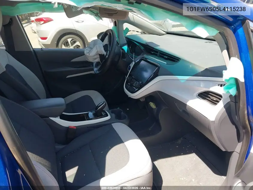 2020 Chevrolet Bolt Ev Fwd Lt VIN: 1G1FW6S05L4115238 Lot: 44925905