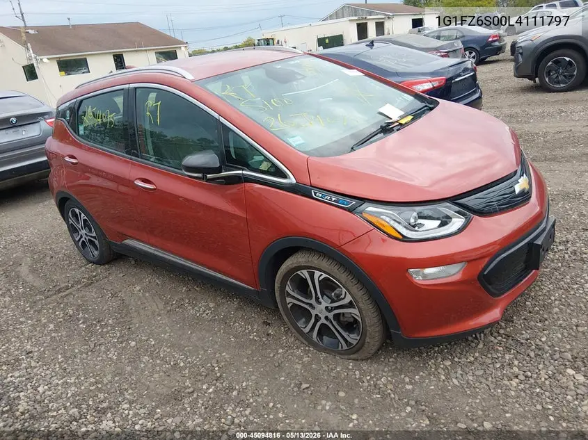 2020 Chevrolet Bolt Ev Fwd Premier VIN: 1G1FZ6S00L4111797 Lot: 45094816