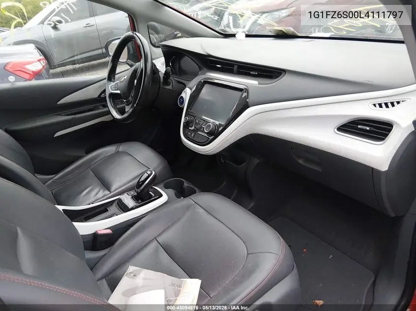 2020 Chevrolet Bolt Ev Fwd Premier VIN: 1G1FZ6S00L4111797 Lot: 45094816