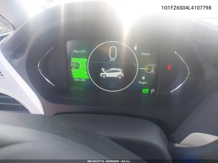 2020 Chevrolet Bolt Ev Fwd Premier VIN: 1G1FZ6S04L4107798 Lot: 45147712