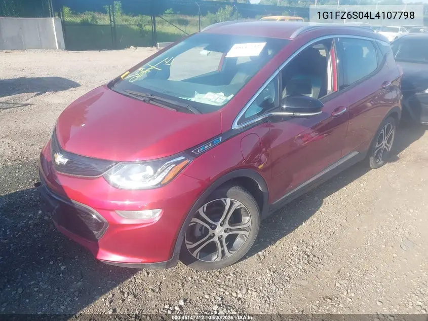 2020 Chevrolet Bolt Ev Fwd Premier VIN: 1G1FZ6S04L4107798 Lot: 45147712