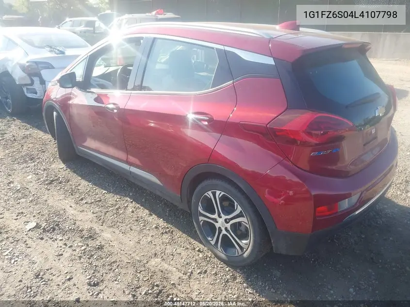 2020 Chevrolet Bolt Ev Fwd Premier VIN: 1G1FZ6S04L4107798 Lot: 45147712