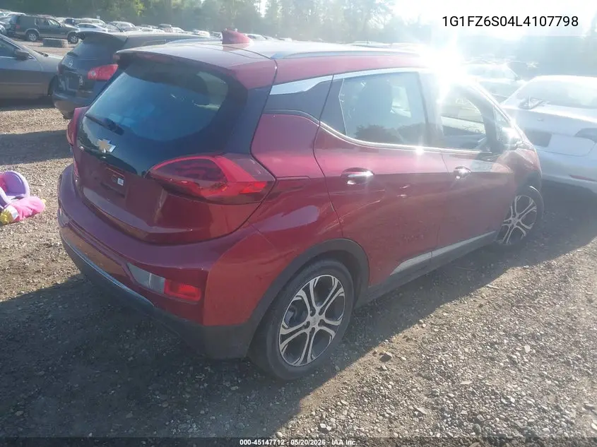 2020 Chevrolet Bolt Ev Fwd Premier VIN: 1G1FZ6S04L4107798 Lot: 45147712