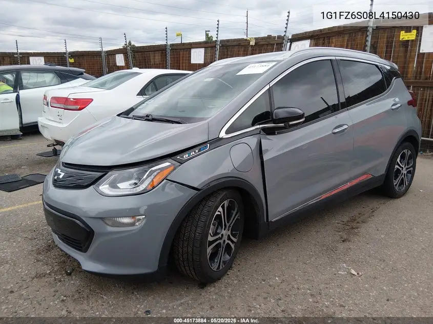2020 Chevrolet Bolt Ev Fwd Premier VIN: 1G1FZ6S08L4150430 Lot: 45173884