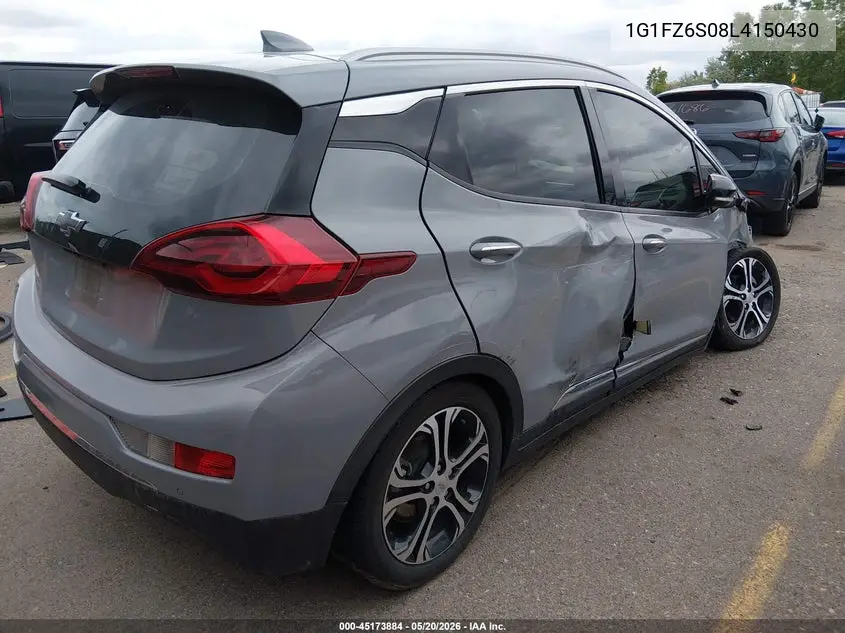 2020 Chevrolet Bolt Ev Fwd Premier VIN: 1G1FZ6S08L4150430 Lot: 45173884