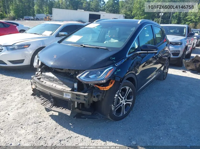 2020 Chevrolet Bolt Ev Fwd Premier VIN: 1G1FZ6S00L4146758 Lot: 45286623
