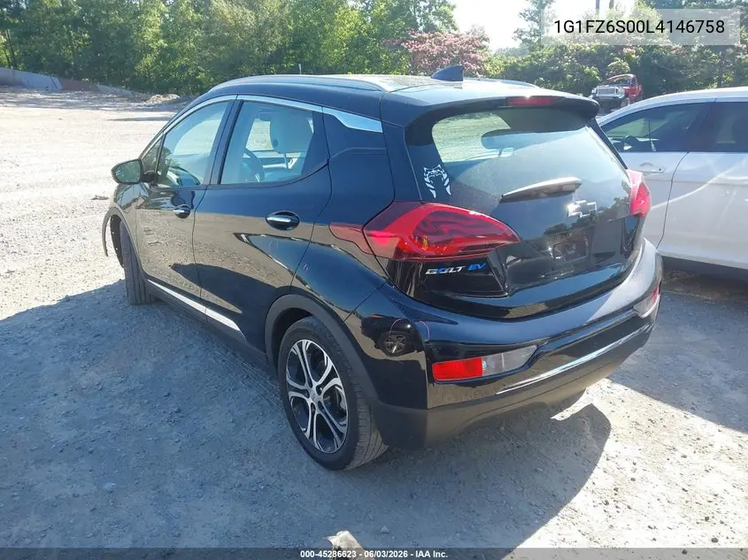 2020 Chevrolet Bolt Ev Fwd Premier VIN: 1G1FZ6S00L4146758 Lot: 45286623