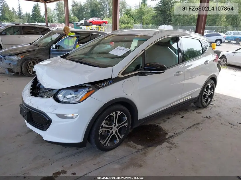 2020 Chevrolet Bolt Ev Fwd Premier VIN: 1G1FZ6S02L4107864 Lot: 45445779