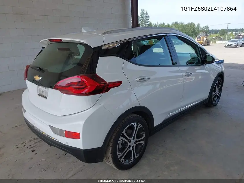 2020 Chevrolet Bolt Ev Fwd Premier VIN: 1G1FZ6S02L4107864 Lot: 45445779