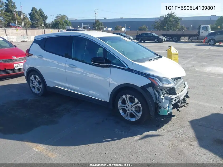 2020 Chevrolet Bolt Ev Fwd Lt VIN: 1G1FY6S06L4109801 Lot: 45455606