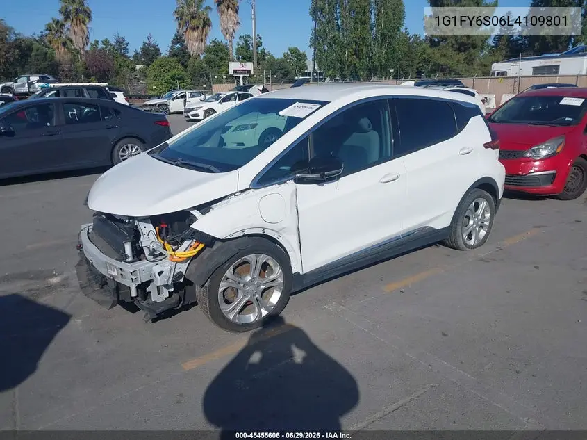 2020 Chevrolet Bolt Ev Fwd Lt VIN: 1G1FY6S06L4109801 Lot: 45455606