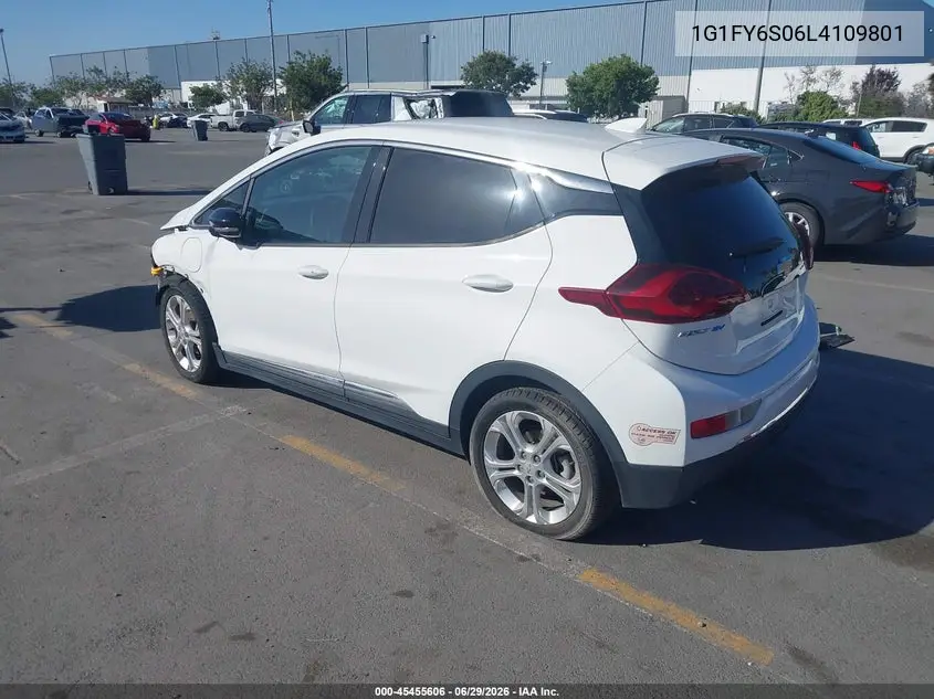 2020 Chevrolet Bolt Ev Fwd Lt VIN: 1G1FY6S06L4109801 Lot: 45455606