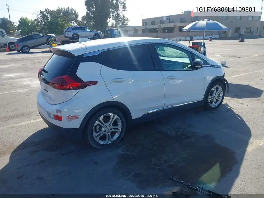 2020 Chevrolet Bolt Ev Fwd Lt VIN: 1G1FY6S06L4109801 Lot: 45455606