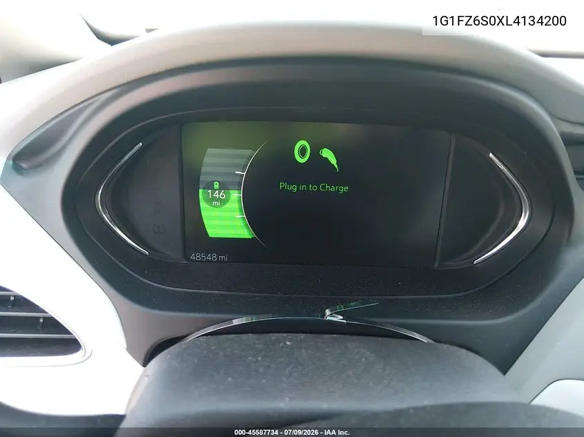 2020 Chevrolet Bolt Ev Fwd Premier VIN: 1G1FZ6S0XL4134200 Lot: 45587734