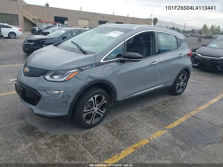 2020 Chevrolet Bolt Ev Fwd Premier VIN: 1G1FZ6S04L4113441 Lot: 45606998