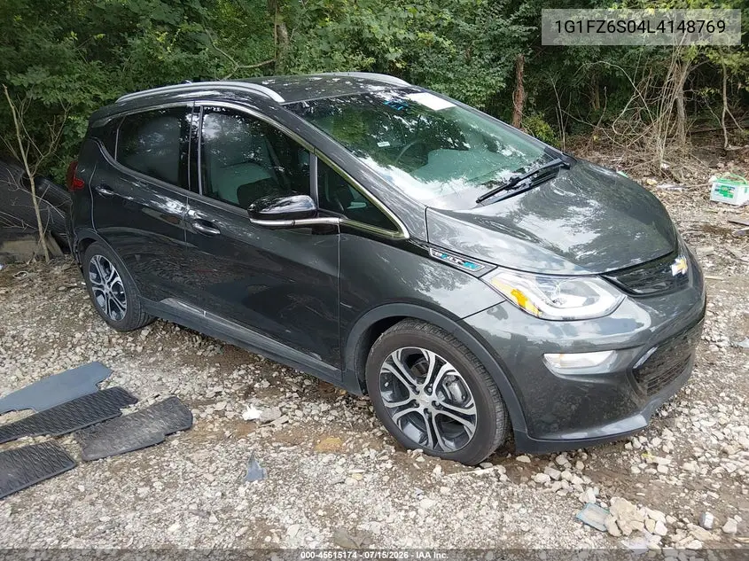 2020 Chevrolet Bolt Ev Fwd Premier VIN: 1G1FZ6S04L4148769 Lot: 45615174