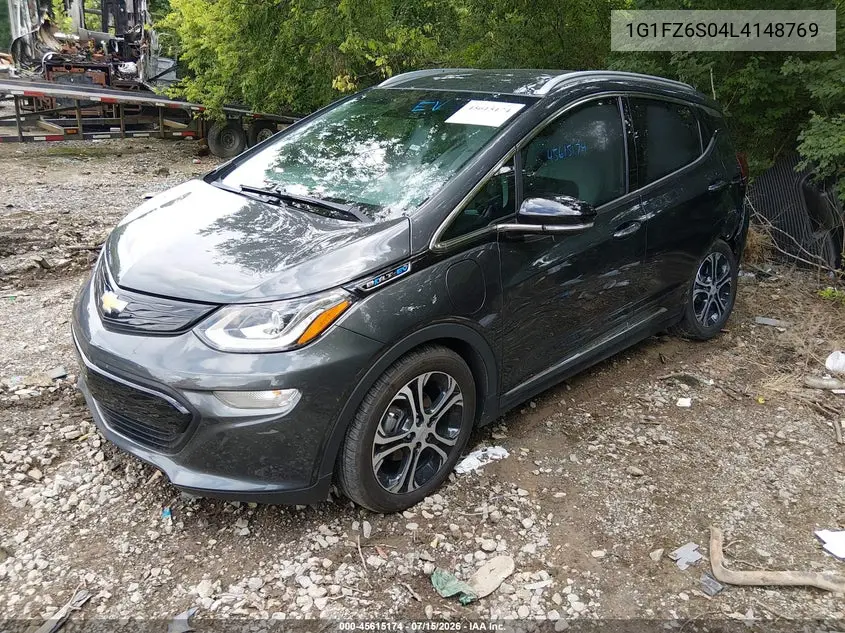 2020 Chevrolet Bolt Ev Fwd Premier VIN: 1G1FZ6S04L4148769 Lot: 45615174