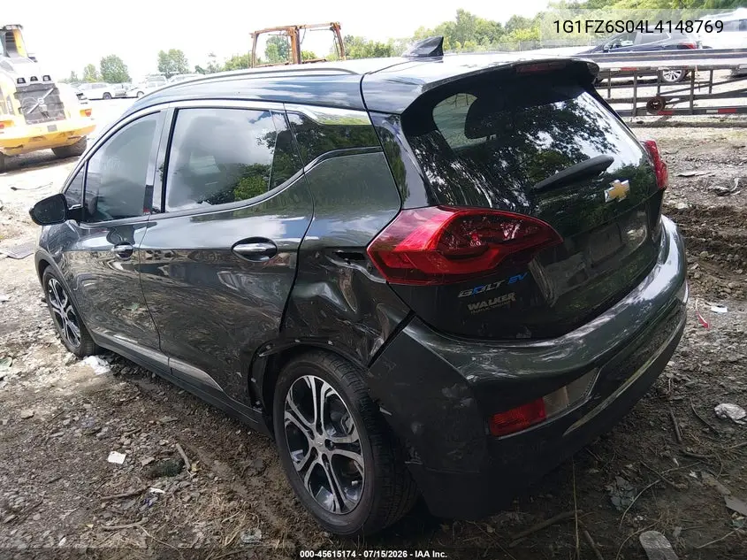2020 Chevrolet Bolt Ev Fwd Premier VIN: 1G1FZ6S04L4148769 Lot: 45615174