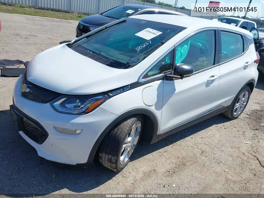 2021 Chevrolet Bolt Ev Fwd Lt VIN: 1G1FY6S05M4101545 Lot: 45096968