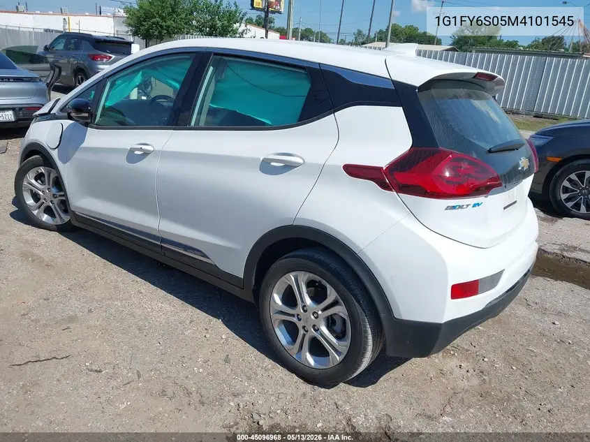 2021 Chevrolet Bolt Ev Fwd Lt VIN: 1G1FY6S05M4101545 Lot: 45096968