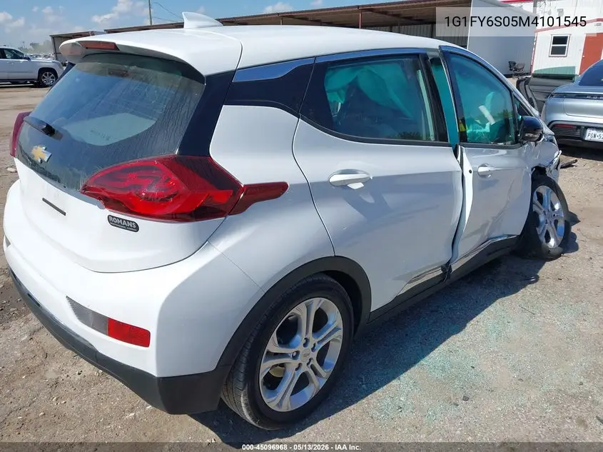 2021 Chevrolet Bolt Ev Fwd Lt VIN: 1G1FY6S05M4101545 Lot: 45096968