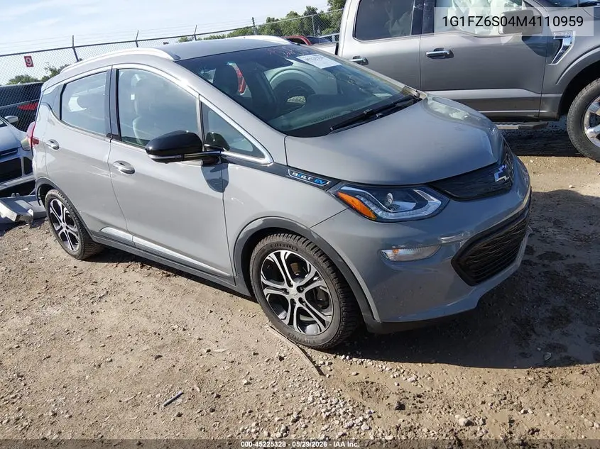 2021 Chevrolet Bolt Ev Fwd Premier VIN: 1G1FZ6S04M4110959 Lot: 45225328