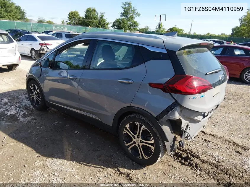 2021 Chevrolet Bolt Ev Fwd Premier VIN: 1G1FZ6S04M4110959 Lot: 45225328